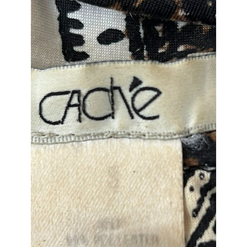 Cache Animal Leopard Print Paisley Top S - Picture 5 of 8